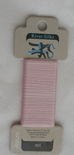 River Silks Ribbon Mauve Pearl Color 331 4mm